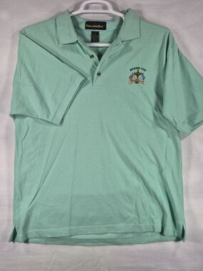 Peregrine Bay Men's Ryder Cup Valhalla Golf Polo Shirt Mint Green Size XL